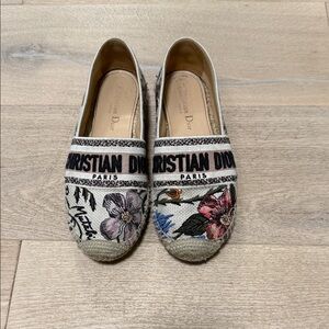 Dior Multicolor Floral Espadrilles